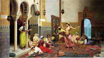 unknow artist Arab or Arabic people and life. Orientalism oil paintings  379